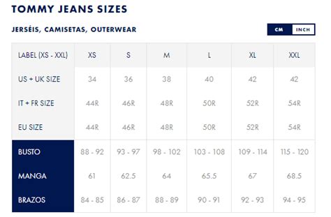 como talla tommy hilfiger hombre
